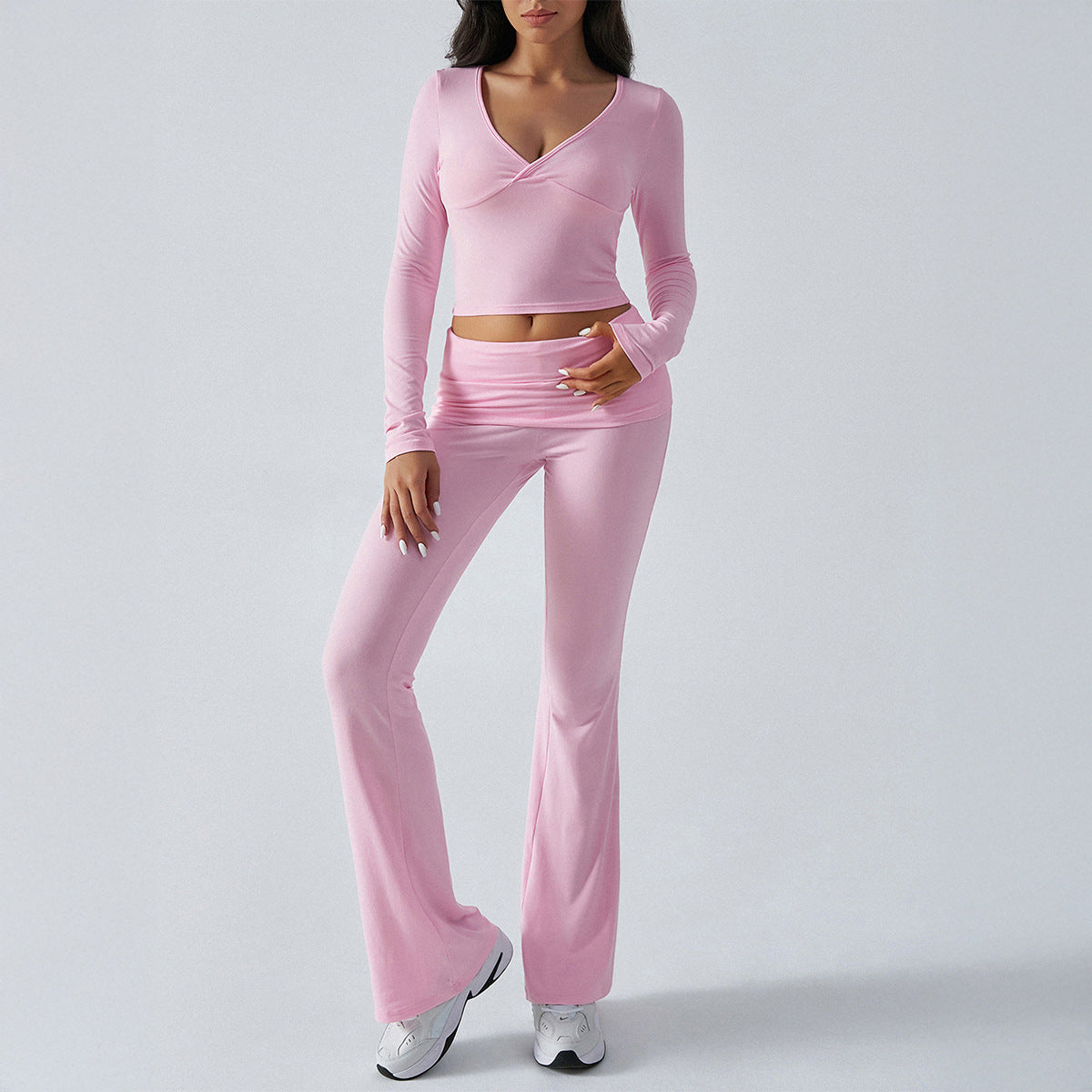 Women's Casual Sports Slim-fitting / Long-sleeved Trousers /Two-piece Suit