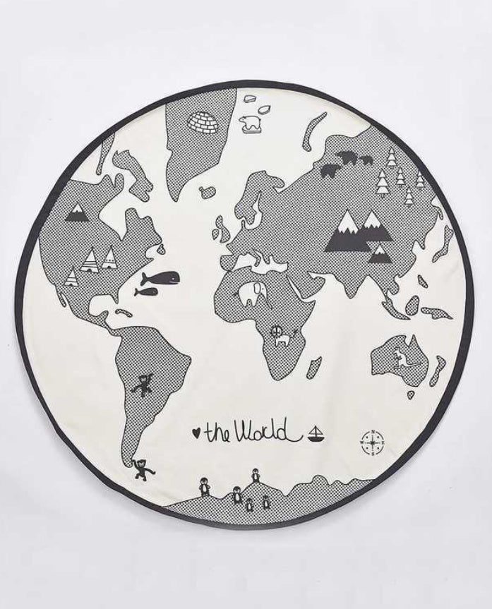 World Map Play Mats - Newborn baby Carpet /Crawling Blanket