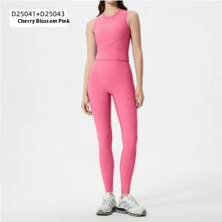Exercise Yoga Clothes /Suit High-waisted Trousers Vest