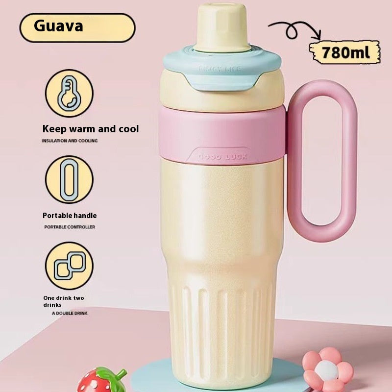 780ml Gradient Double Drink Thermal Cup Stainless Steel