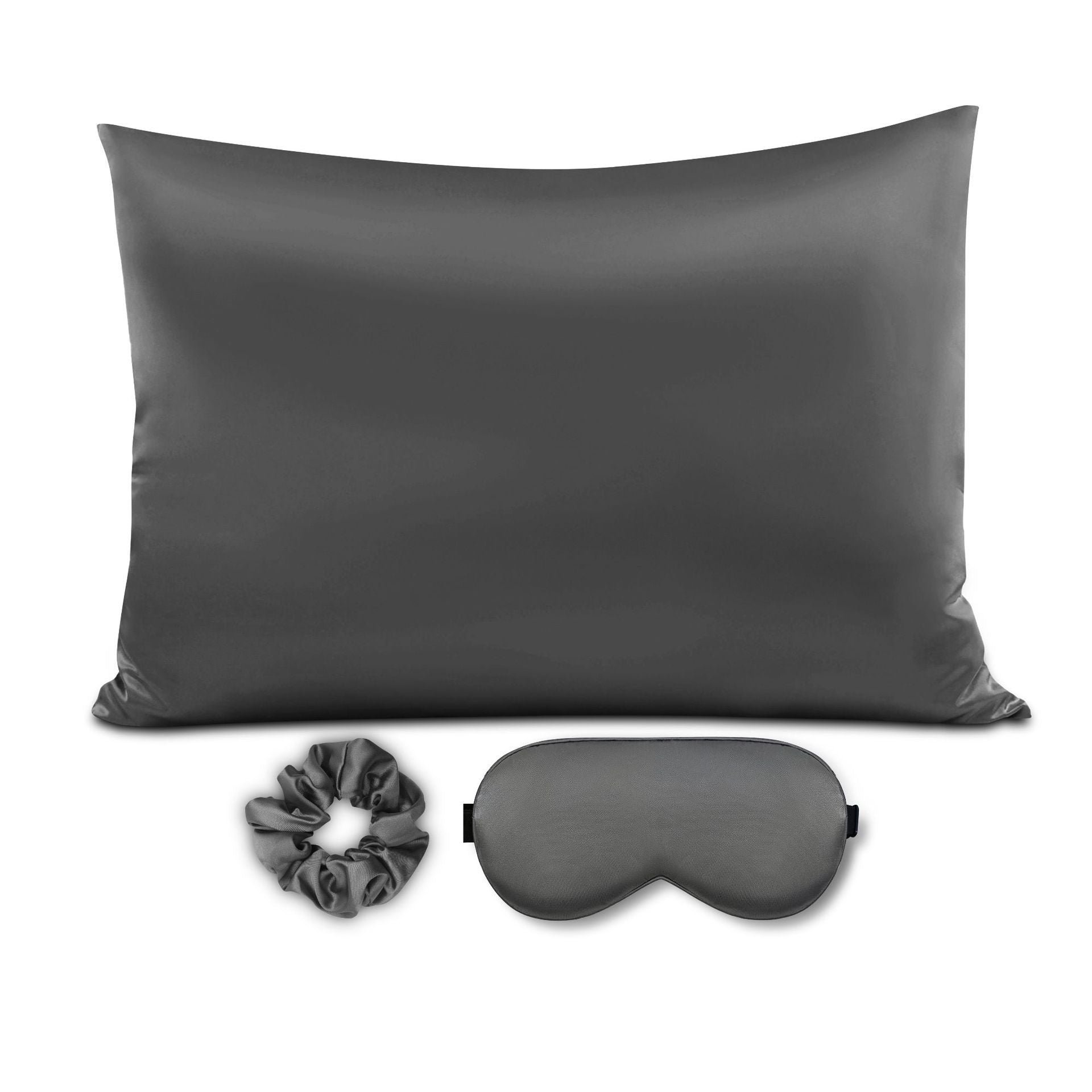 Simulated Silk Colored / pillow Cover-wide eye mask-hair ring
