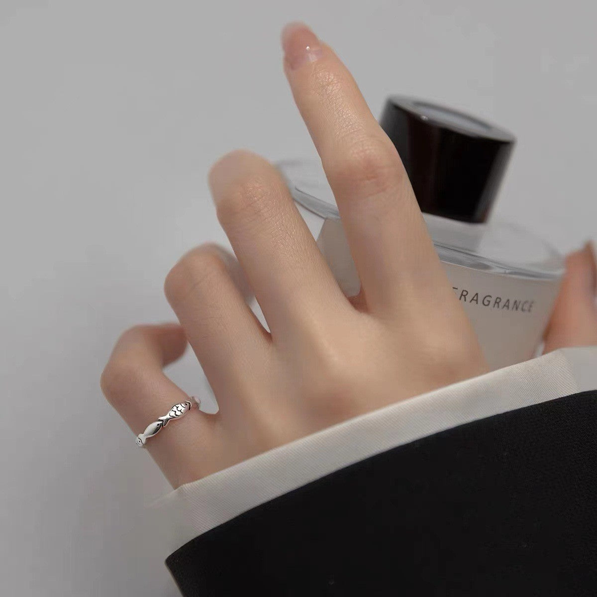 Sterling Silver Vintage Silver Fish Ring