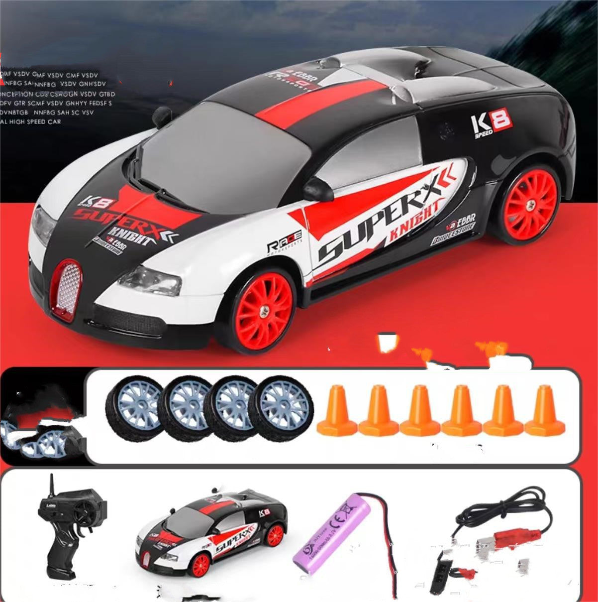 2.4G Drift Rc Car \ Drift Car Toy Remote Control\ GTR Model AE86 Vehicle Car RC Racing -Car Toy For Children