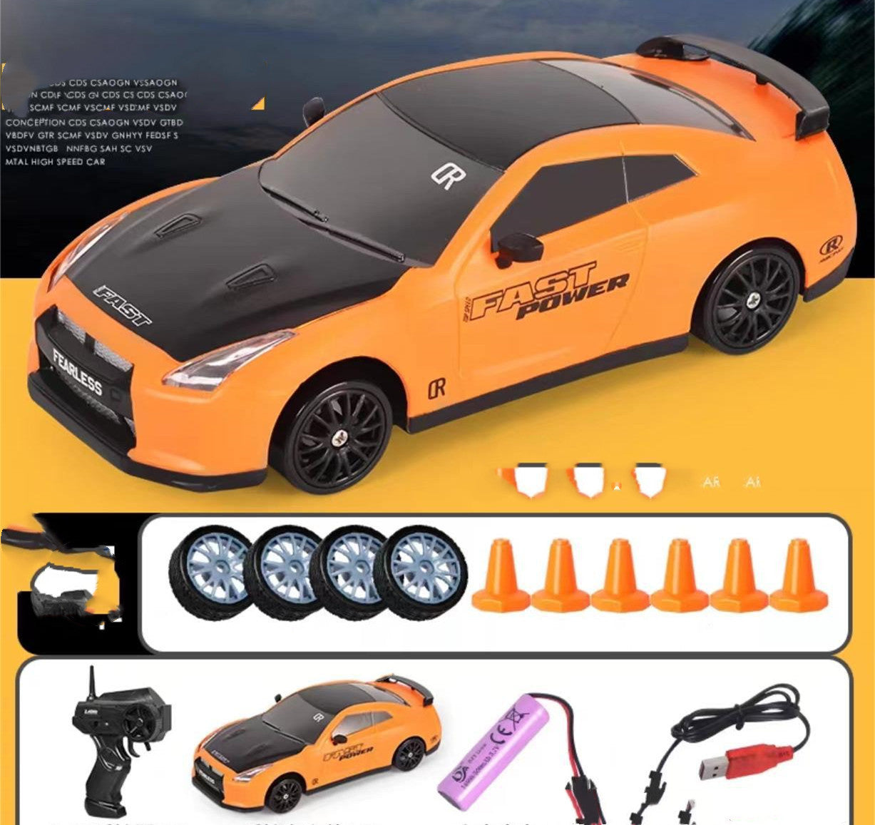 2.4G Drift Rc Car \ Drift Car Toy Remote Control\ GTR Model AE86 Vehicle Car RC Racing -Car Toy For Children