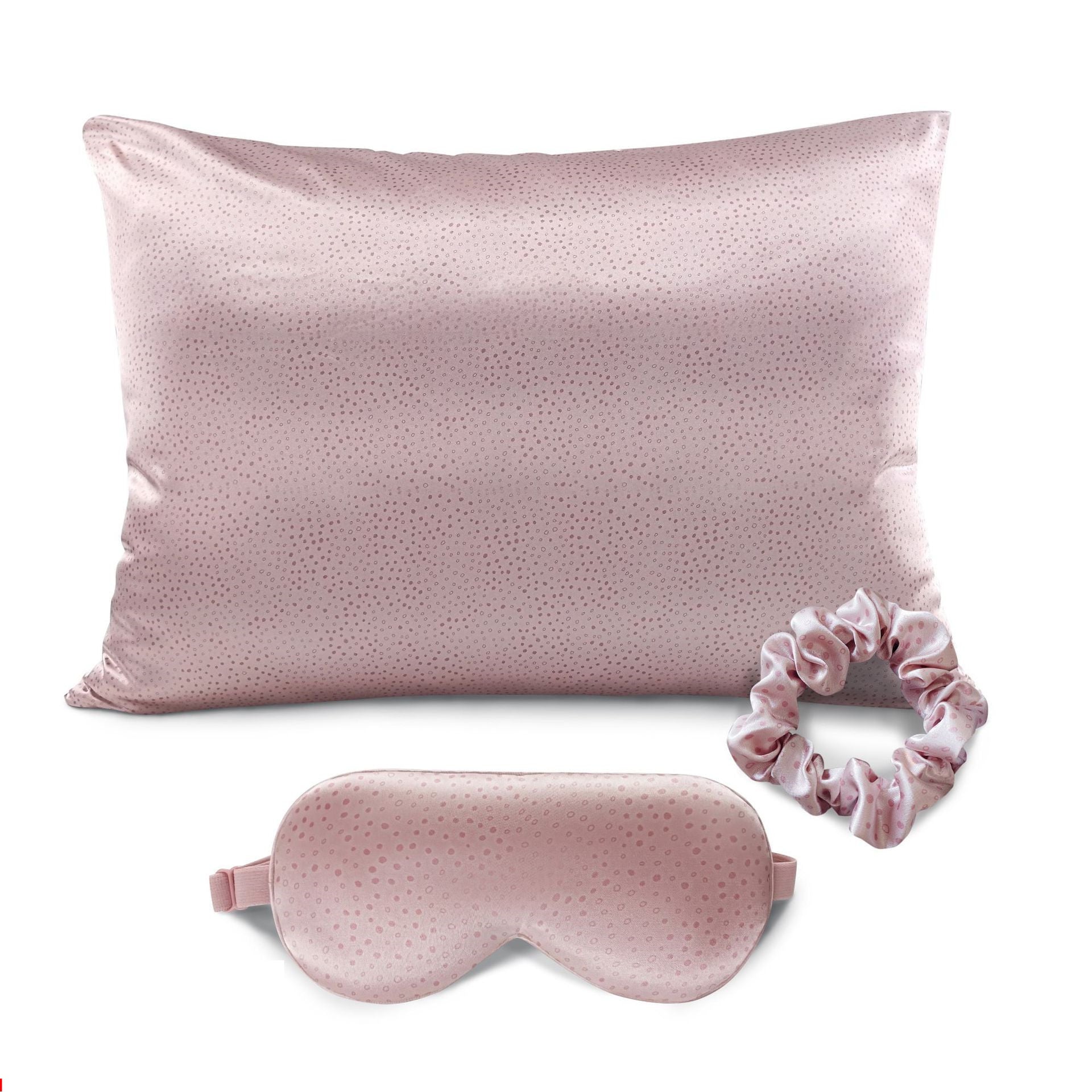 Simulated Silk Colored / pillow Cover-wide eye mask-hair ring