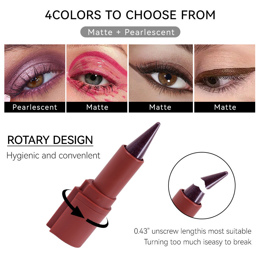 2-in-1 Eyeliner -Lipstick /4 Colors Waterproof And Durable