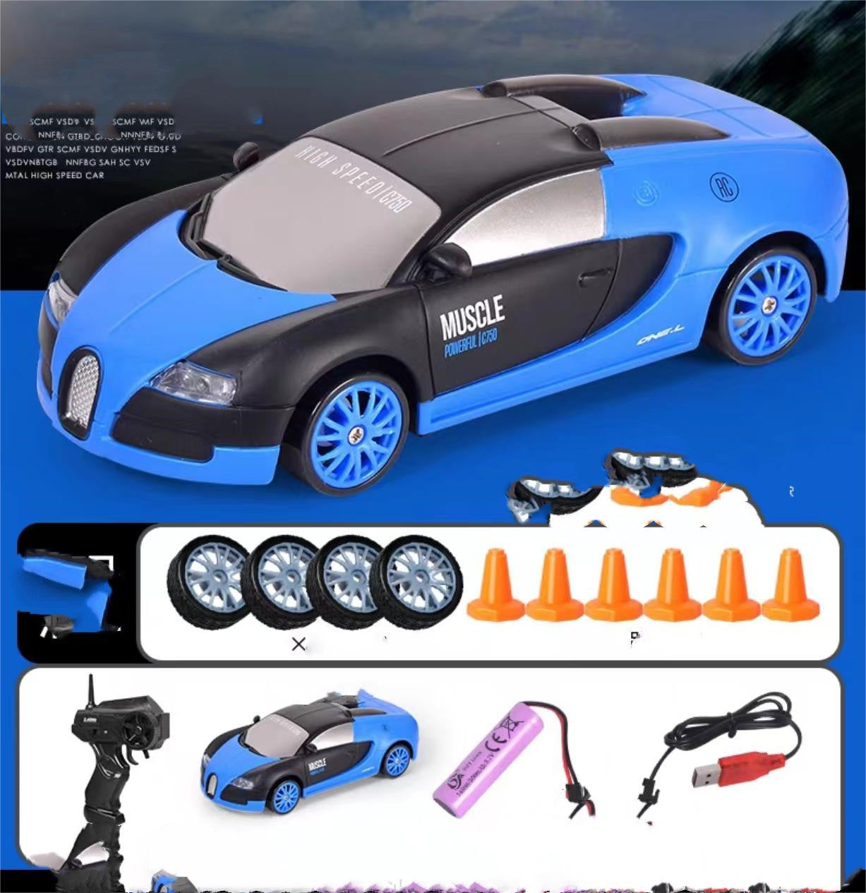 2.4G Drift Rc Car \ Drift Car Toy Remote Control\ GTR Model AE86 Vehicle Car RC Racing -Car Toy For Children
