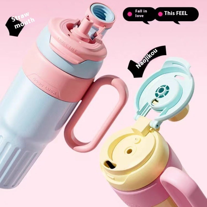 780ml Gradient Double Drink Thermal Cup Stainless Steel