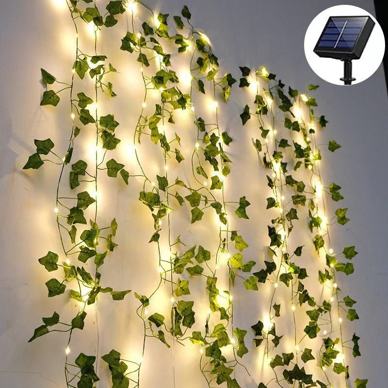 LED Green Leaf Copper Wire Lighting Chain /Indoor Room Decoration