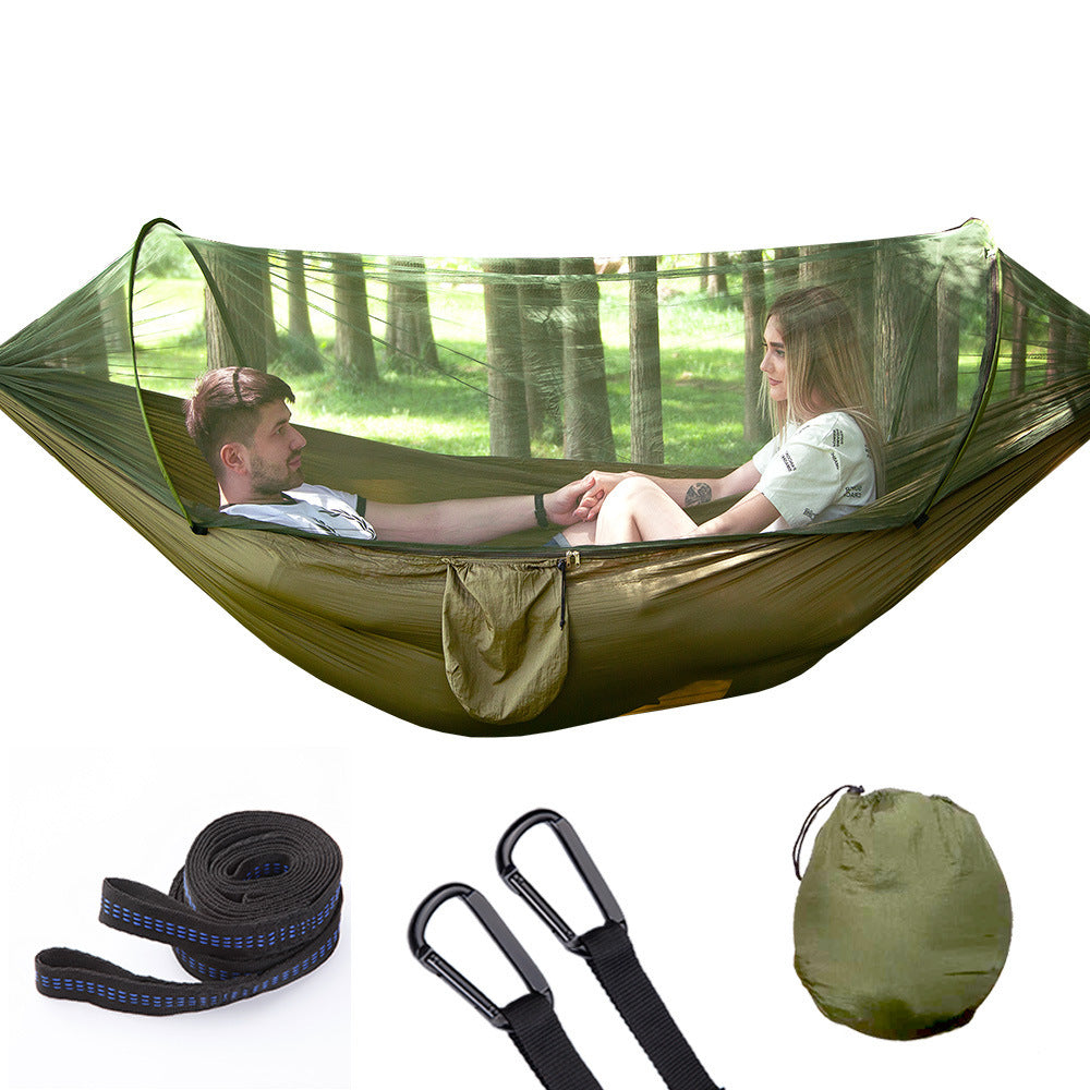 Fully Automatic Quick Opening Hammock /With Mosquito Net