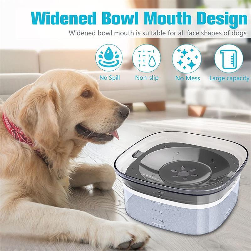 Dog Water Bowl Large Capacity /Spill Proof Dog Bowl