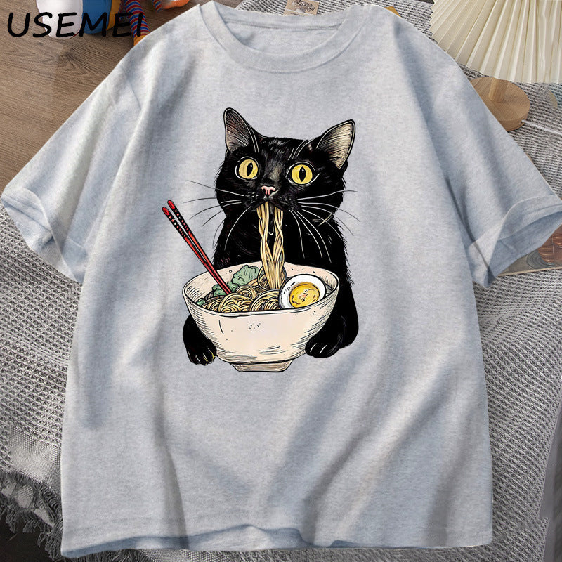 Noodle Ramen Cat T-Shirt