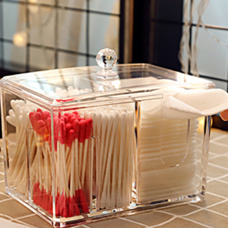 Cosmetic cotton storage box