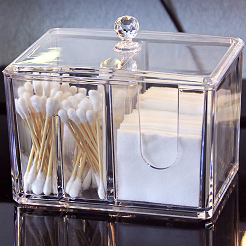 Cosmetic cotton storage box