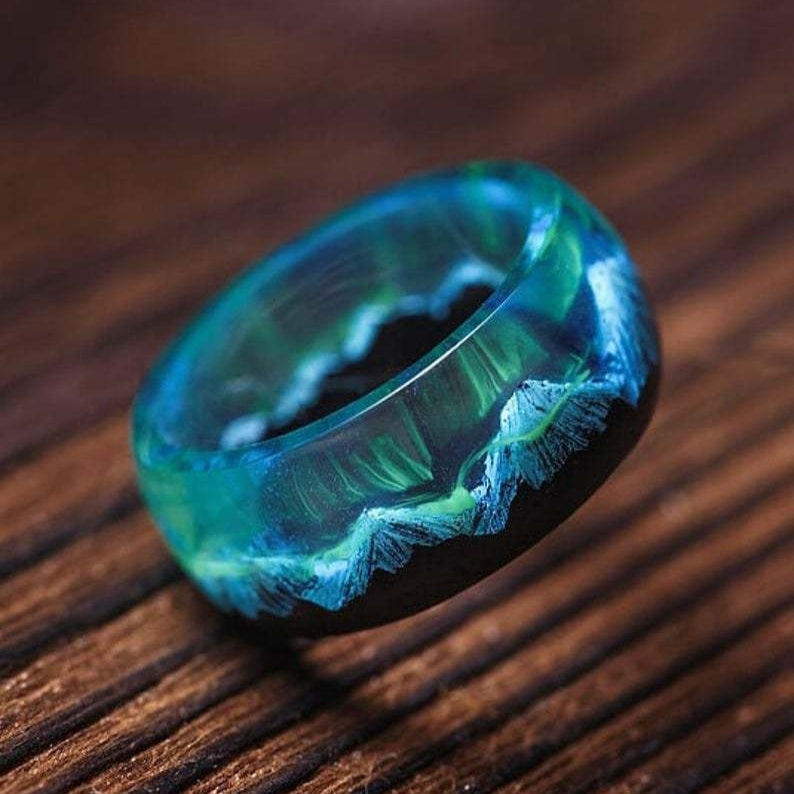 Creative Ornament Dried Flower Epoxy Ring