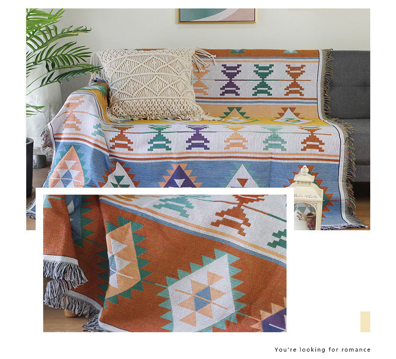 Bohemia Sofa Cover - Blanket For Beds / Knitted  Blanket