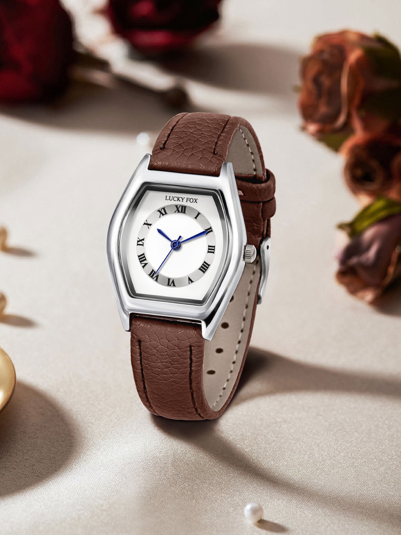 Vintage Women's Quartz Watch With Wallet Glasses Gift Set Box