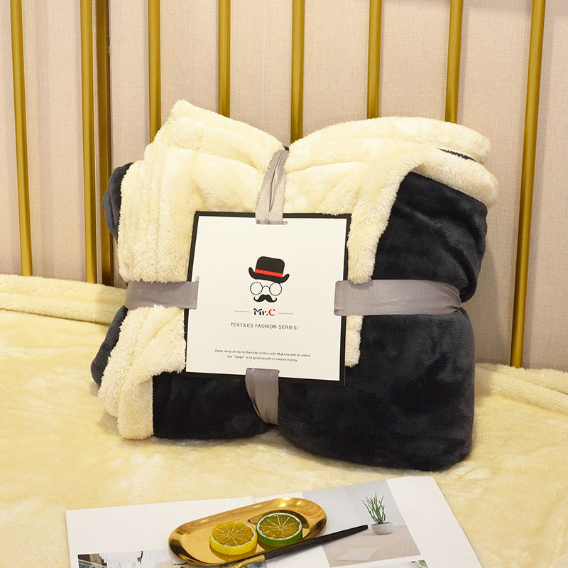 Flannel Blanket Plush - Decorative Sofa /Couch