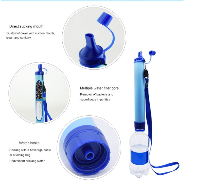 Water Filters Straw /Hiking Camping Outdoor T/ravel Personal Emergency Survival Tools