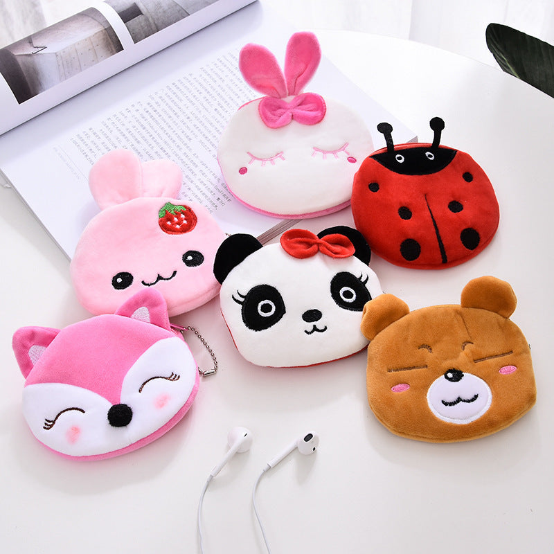 Cartoon Cute Portable Mini Plush- Earphone /Key /Coin Purse