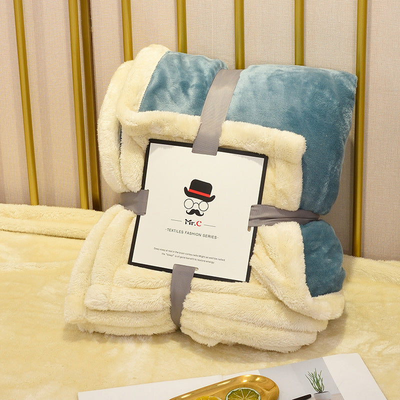 Flannel Blanket Plush - Decorative Sofa /Couch