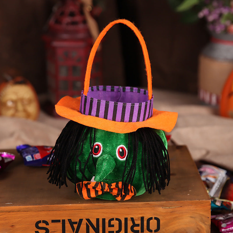 Cute Halloween Candy Bag \Halloween Pumpkin Pattern -Basket Kids Gifts