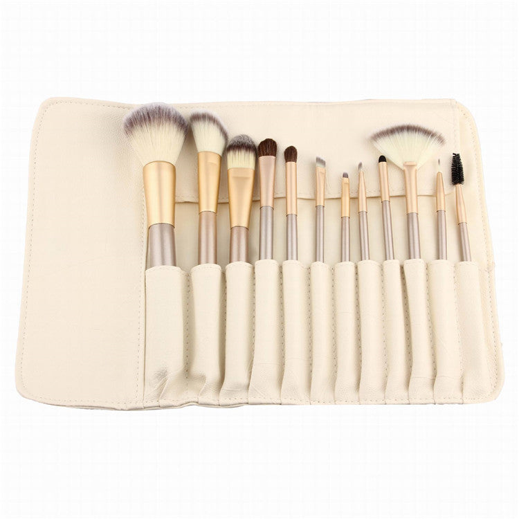 White Make-up Brush/ 24 Make-up And Brush Suits For Portable Beauty And Makeup Tools
