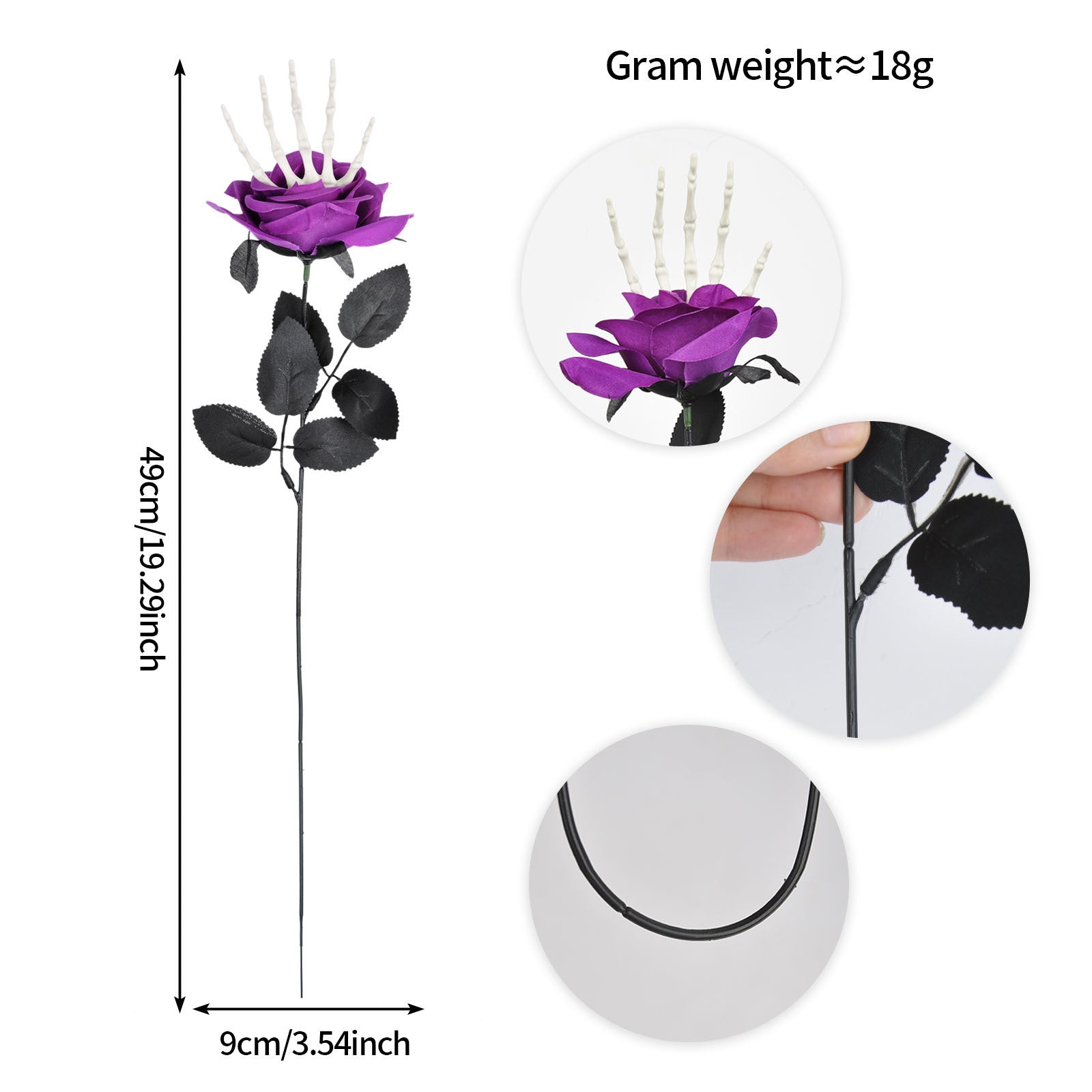 Halloween Skull Hand /Rose- Horror Decoration Ornaments