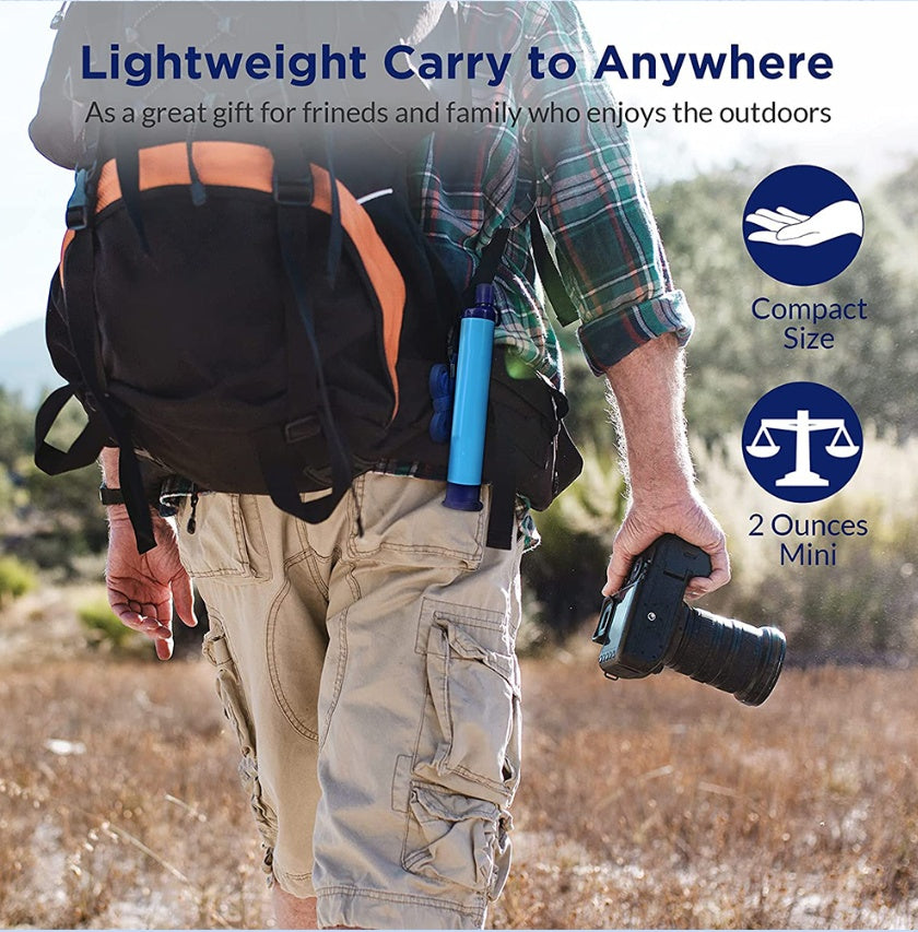 Water Filters Straw /Hiking Camping Outdoor T/ravel Personal Emergency Survival Tools