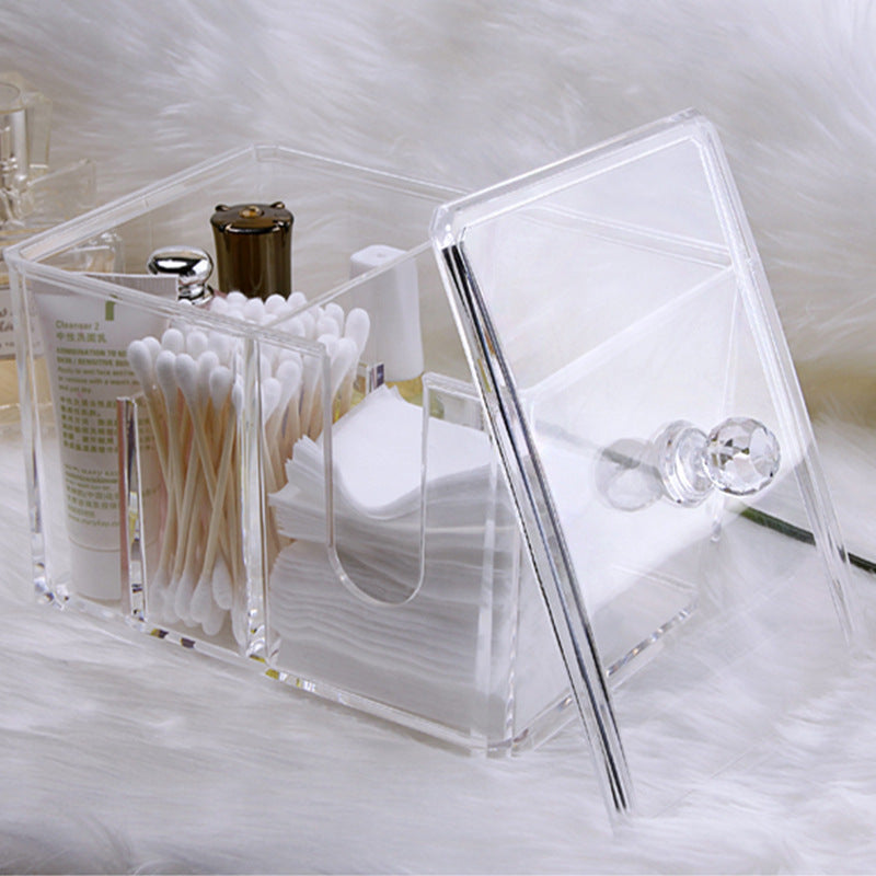 Cosmetic cotton storage box