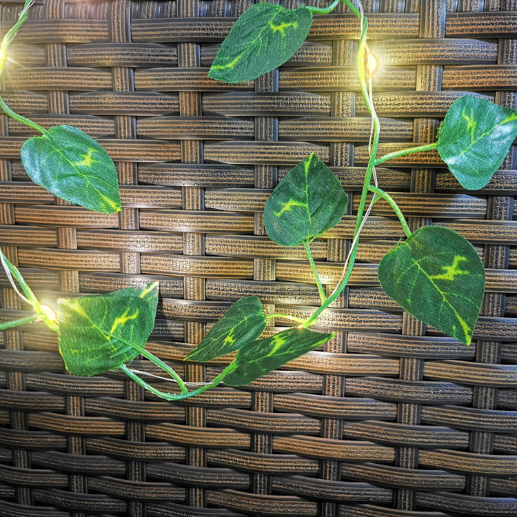 LED Green Leaf Copper Wire Lighting Chain /Indoor Room Decoration