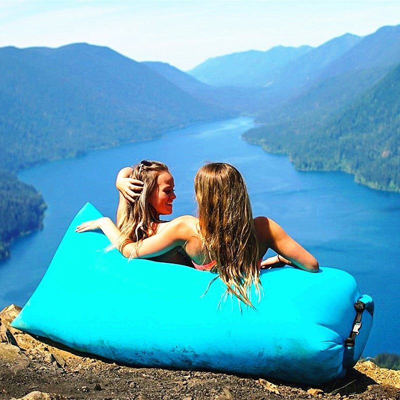 Outdoor Air Sofa Fast Inflatable /Laybag Hangout Lounger /Beach Air Bed Folding /Sleeping