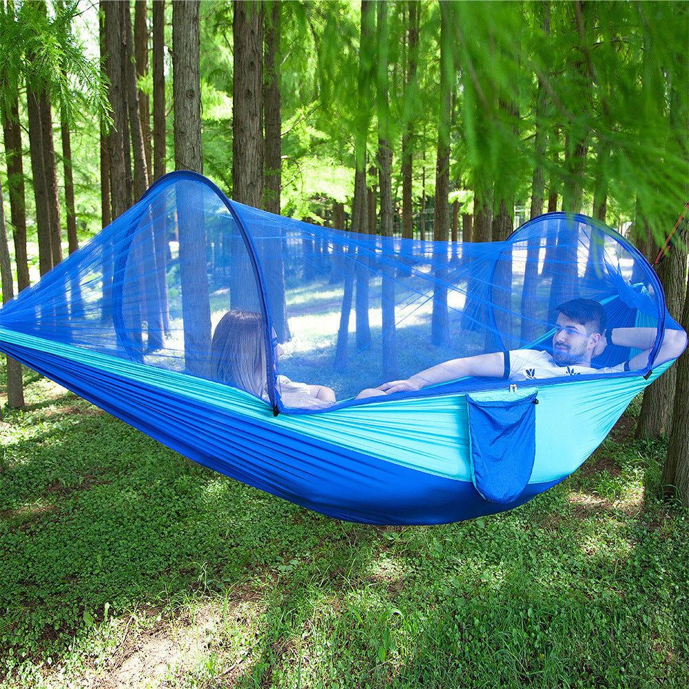 Fully Automatic Quick Opening Hammock /With Mosquito Net