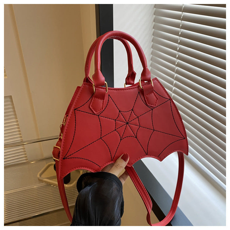 Halloween Spider Web Saddle Bags --Fashion Personality Crossbody Shoulder Bag With Handle- Women's Handbags