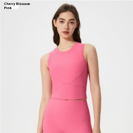 Exercise Yoga Clothes /Suit High-waisted Trousers Vest