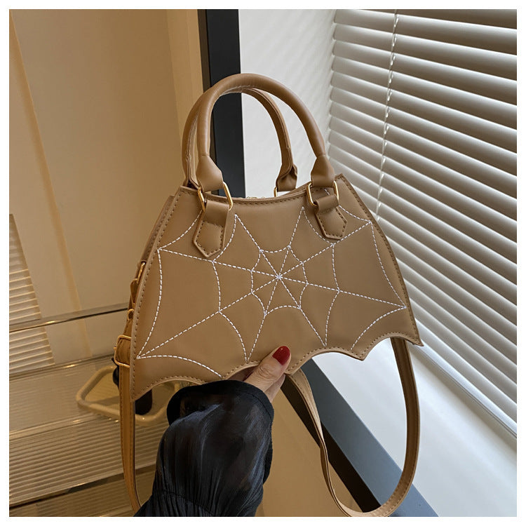 Halloween Spider Web Saddle Bags --Fashion Personality Crossbody Shoulder Bag With Handle- Women's Handbags
