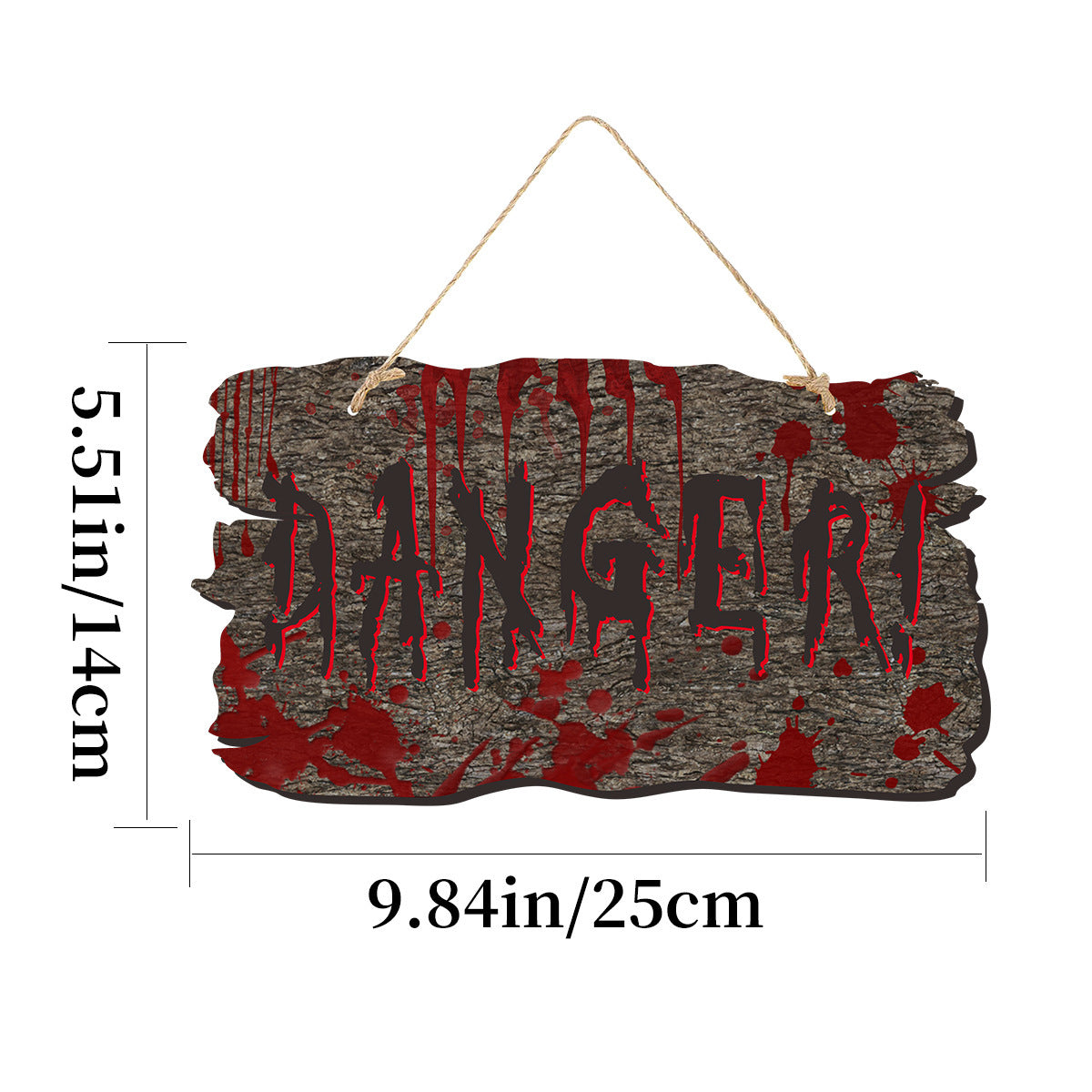 Wooden Doorplate Ghost Festival- Haunted House Horror Atmosphere Decoration