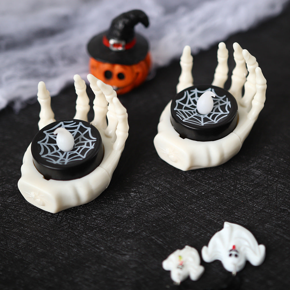 Halloween Small Night Lamp LED -Electronic Luminous Decorative \Palm Candle Light