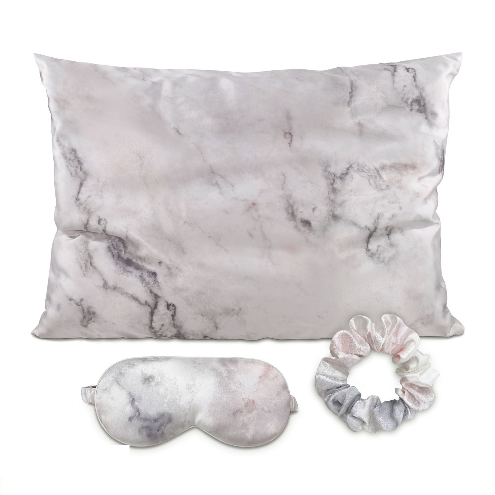 Simulated Silk Colored / pillow Cover-wide eye mask-hair ring