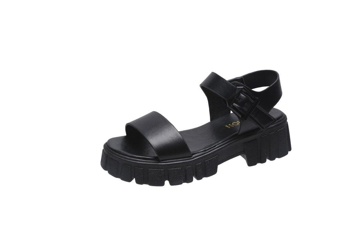 Women's Toe Ankle-strap ,Buckle Platform Sandals