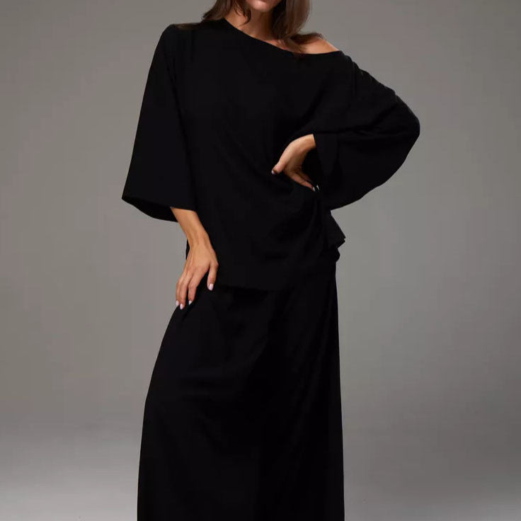 Lazy Casual Loose Top Women's Suit