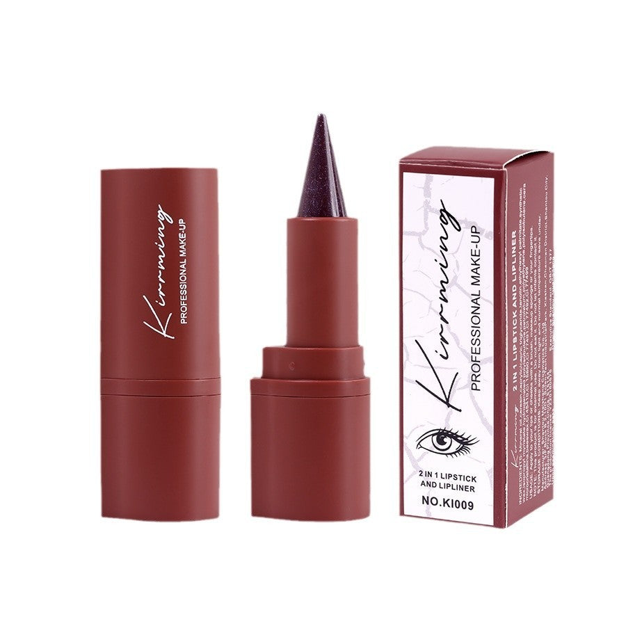 2-in-1 Eyeliner -Lipstick /4 Colors Waterproof And Durable
