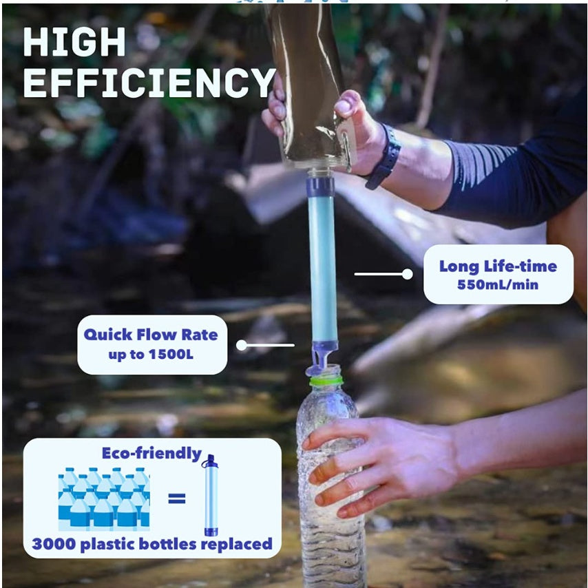 Water Filters Straw /Hiking Camping Outdoor T/ravel Personal Emergency Survival Tools
