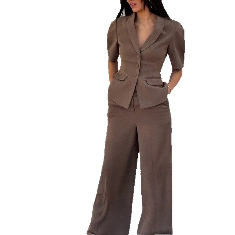Top And Trousers Suit -Slim Fit Waist