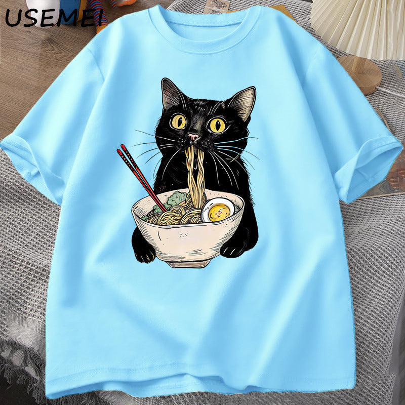 Noodle Ramen Cat T-Shirt
