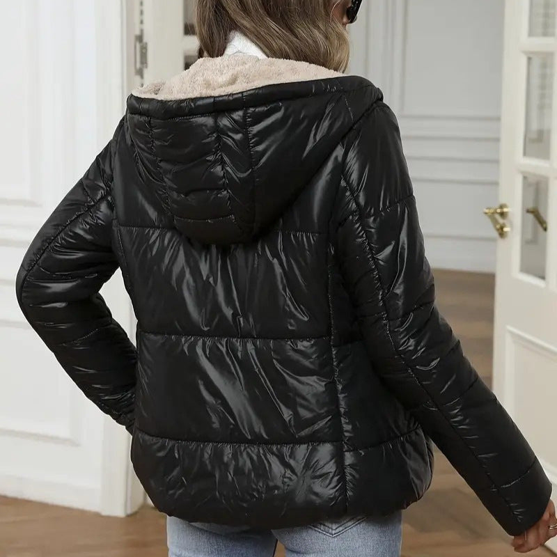 Warm Hooded Cotton-padded Coat
