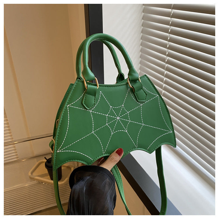 Halloween Spider Web Saddle Bags --Fashion Personality Crossbody Shoulder Bag With Handle- Women's Handbags